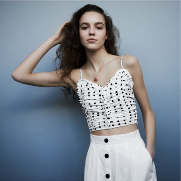 Maje Tops - Maje polka dot black and white top 3 NWT
